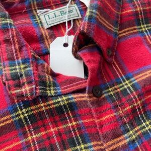 Vintage LL Bean plaid long sleeve